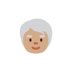 Older Person: Medium Skin Tone