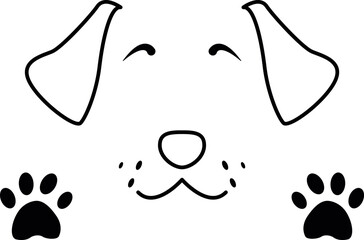 Dog SVG Cut File for Cricut and Silhouette, EPS ,Vector, PNG , JPEG, Zip Folder
