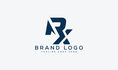 letter RX logo design vector template design for brand.