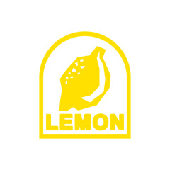 This lemon design depicts joy with its bright yellow color. With a touch of cool style, the lemon image looks fresh and modern, suitable for use on t-shirts or stickers.