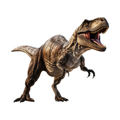 Obraz premium Tyrannosaurus rex dinosaur. Isolated on transparent background. 