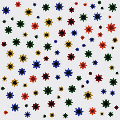 seamless background with flowers