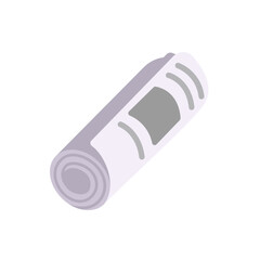 Rolled-Up Newspaper