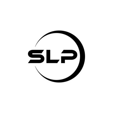 SLP letter logo design with white background in illustrator, cube logo, vector logo, modern alphabet font overlap style. calligraphy designs for logo, Poster, Invitation, etc.