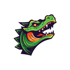 Green Crocodile Esport Logo