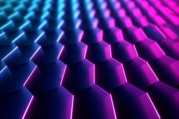 Fototapeta premium Beautiful vivid colors abstract technology futuristic background wallpaper