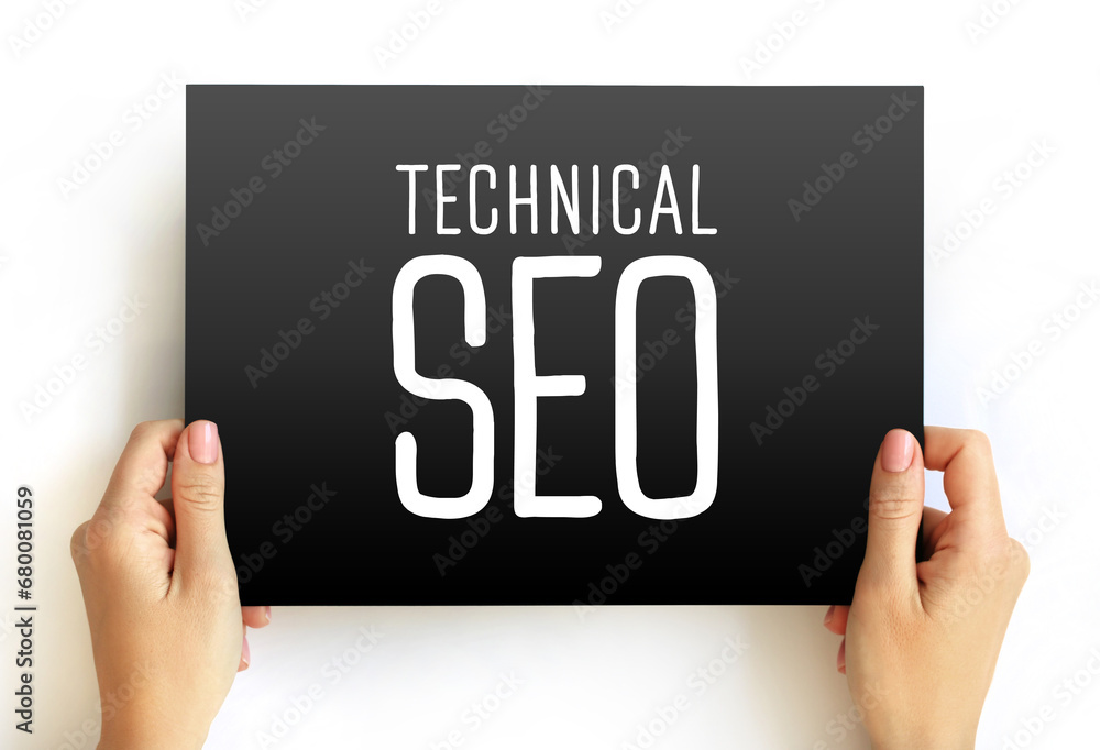 Aufkleber technical seo - process of ensuring that a website meets the technical requirements of modern search
