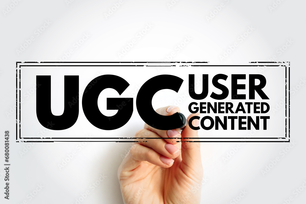 Poster ugc user generated content - specific content created by customers and published on social media or 