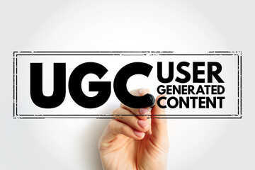 UGC User Generated Content - specific content created by customers and published on social media or...