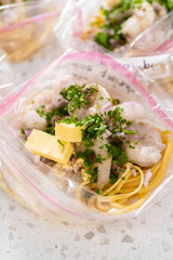 Frozen shrimp scampi meal prep