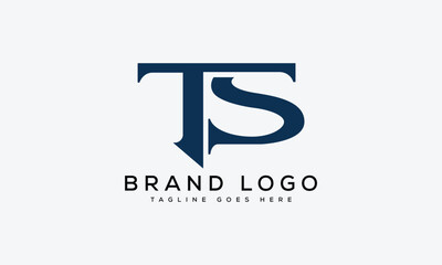 letter TS logo design vector template design for brand.