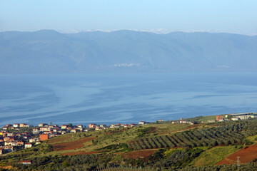 Historical city of Iznik and Lake Iznik in Bursa, Turkey.