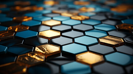 Obraz premium multiple hexagons pattern