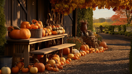 fall in the countryside