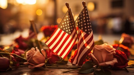 Day of remembrance of the victims of the terrorist attack on September 11. Day of mourning. - obrazy, fototapety, plakaty