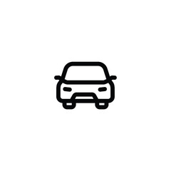 Car icon vector. outline icon for web, ui, and mobile apps