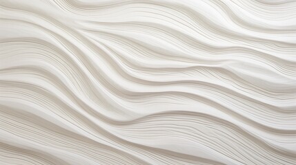 Close-up shot of pure white wood texture, showcasing intricate grain patterns and a smooth surface. The hyper-realistic image is sharply focused, emphasizing the depth and richness