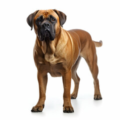 Obraz premium Canario dog walking isolate on white background, generative ai
