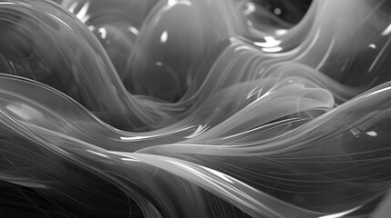 abstract background, liquid waves wallpaper design, creative business backdrop, black and white, smooth relaxing wallpaper