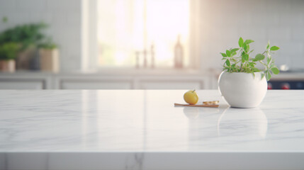 Fototapeta na wymiar white marble kitchen countertop surface
