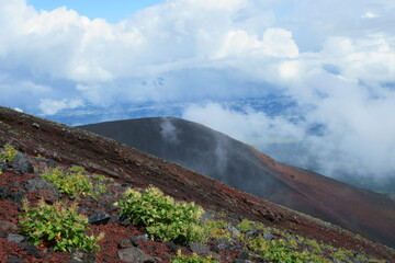 富士山富士宮口７合目より望む１