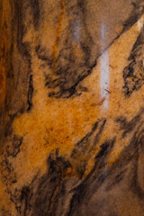 Drawing on a marble wall as a background