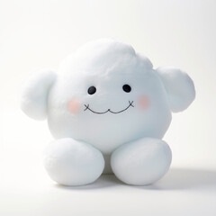 Front view close up of cloud soft toy