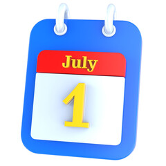 icon calendar 3D Rendering