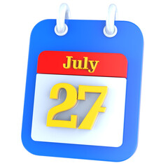 icon calendar 3D Rendering