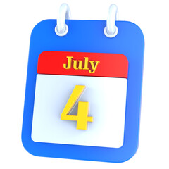 icon calendar 3D Rendering