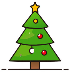 green christmas tree