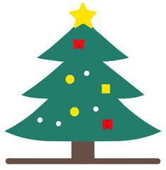 Fototapeta premium green christmas tree