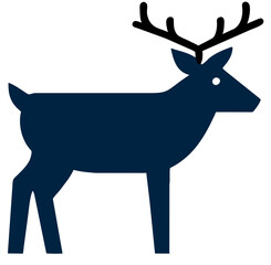 christmas reindeer isolated