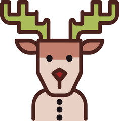 christmas reindeer isolated