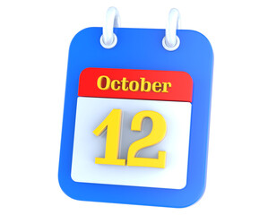 icon calendar 3D Rendering