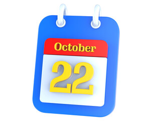 icon calendar 3D Rendering