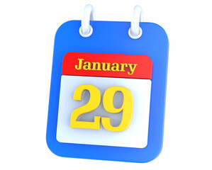 icon calendar 3D Rendering