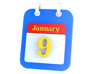 icon calendar 3D Rendering