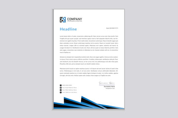 Professional corporate business letterhead template