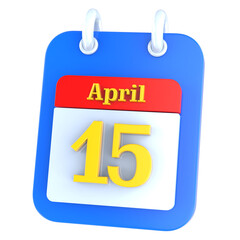 icon calendar 3D Rendering