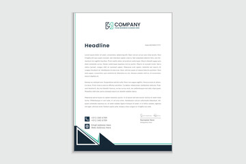 Professional corporate business letterhead template