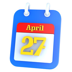 icon calendar 3D Rendering