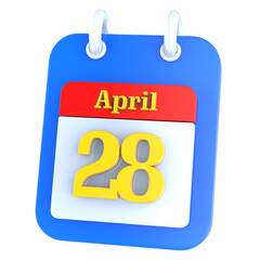 icon calendar 3D Rendering