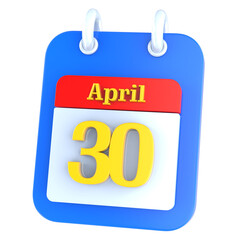 icon calendar 3D Rendering
