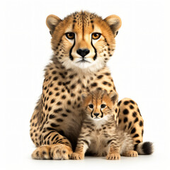 Front view of cheetah