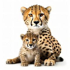 Front view of cheetah