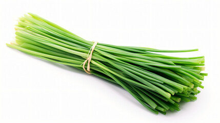 Front view of chives vegetable