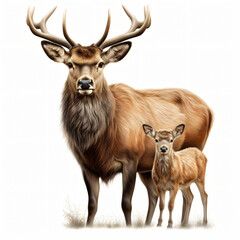 Naklejka na ściany i meble Elk animal