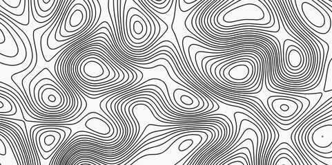 Topographic Map in Contour vine map with curvy wave isolines vector Topographic Map in Contour in Contour Line Light topographic and Ocean topographic line map with curvy