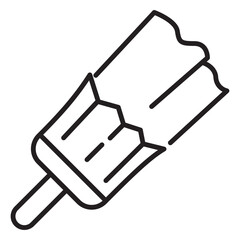 paint brush icon. paint brush sign and symbol